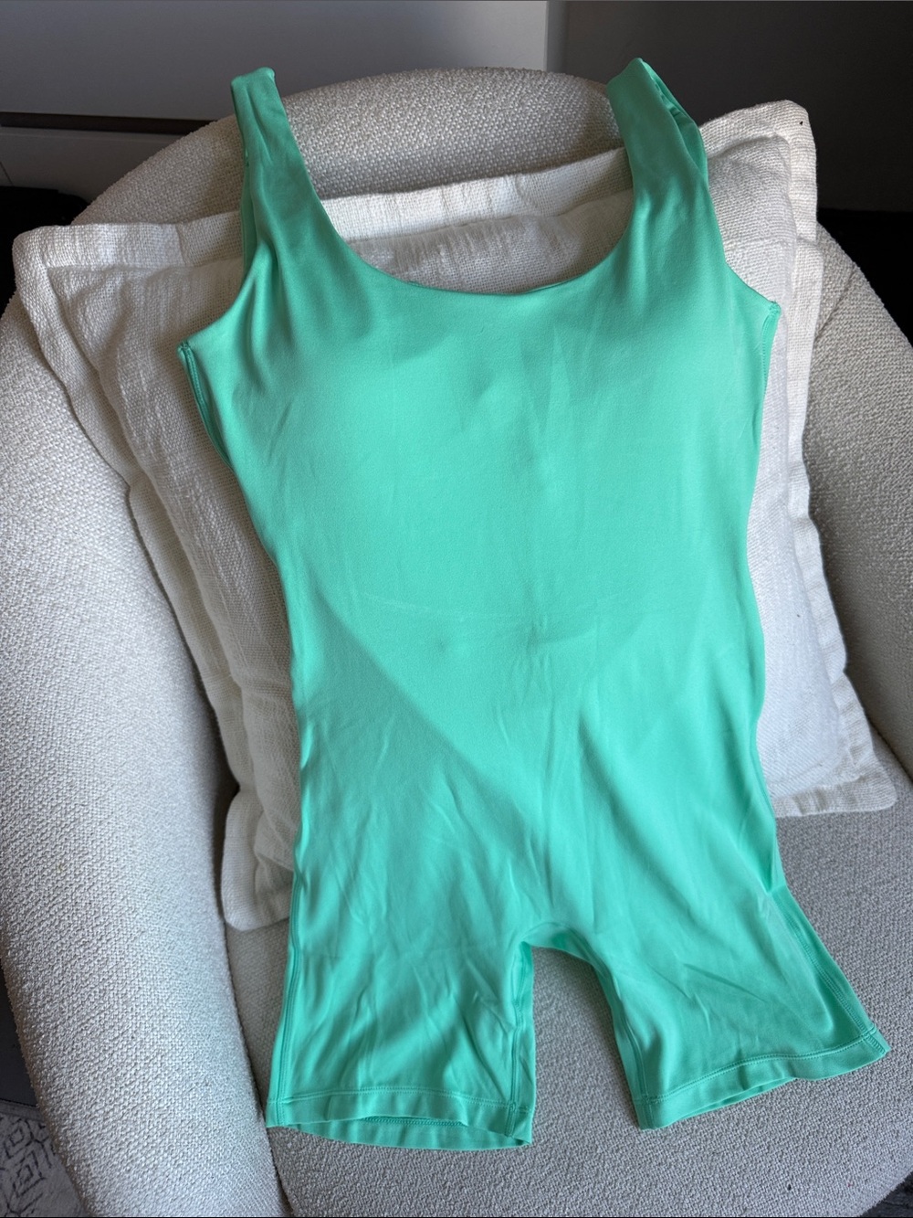 PARAGON Mint Green Sleeveless Romper Jumpsuit